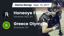Recap: Honeoye Falls-Lima  vs. Greece Olympia  2017