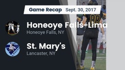 Recap: Honeoye Falls-Lima  vs. St. Mary's  2017