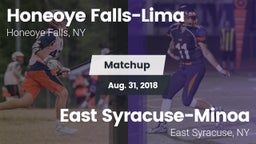 Matchup: Honeoye Falls-Lima vs. East Syracuse-Minoa  2018