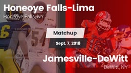 Matchup: Honeoye Falls-Lima vs. Jamesville-DeWitt  2018