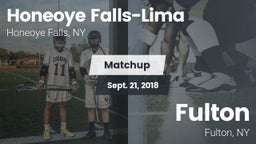 Matchup: Honeoye Falls-Lima vs. Fulton  2018