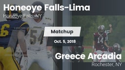Matchup: Honeoye Falls-Lima vs. Greece Arcadia  2018