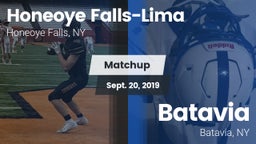 Matchup: Honeoye Falls-Lima vs. Batavia 2019