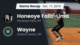 Recap: Honeoye Falls-Lima  vs. Wayne  2019