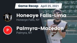 Recap: Honeoye Falls-Lima  vs. Palmyra-Macedon  2021