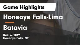 Honeoye Falls-Lima  vs Batavia Game Highlights - Dec. 6, 2019