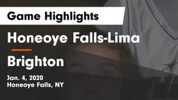 Honeoye Falls-Lima  vs Brighton  Game Highlights - Jan. 4, 2020