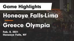 Honeoye Falls-Lima  vs Greece Olympia  Game Highlights - Feb. 8, 2021
