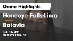 Honeoye Falls-Lima  vs Batavia Game Highlights - Feb. 11, 2021