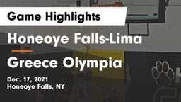 Honeoye Falls-Lima  vs Greece Olympia  Game Highlights - Dec. 17, 2021