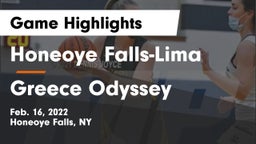 Honeoye Falls-Lima  vs Greece Odyssey  Game Highlights - Feb. 16, 2022