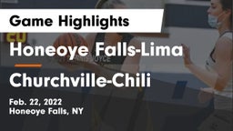 Honeoye Falls-Lima  vs Churchville-Chili  Game Highlights - Feb. 22, 2022