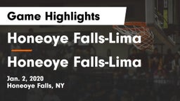 Honeoye Falls-Lima  vs Honeoye Falls-Lima  Game Highlights - Jan. 2, 2020