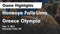 Honeoye Falls-Lima  vs Greece Olympia  Game Highlights - Feb. 9, 2021