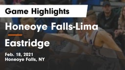 Honeoye Falls-Lima  vs Eastridge  Game Highlights - Feb. 18, 2021