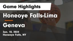 Honeoye Falls-Lima  vs Geneva  Game Highlights - Jan. 10, 2024