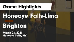Honeoye Falls-Lima  vs Brighton  Game Highlights - March 22, 2021