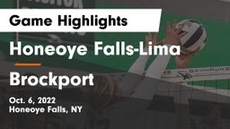 Honeoye Falls-Lima  vs Brockport  Game Highlights - Oct. 6, 2022
