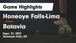 Honeoye Falls-Lima  vs Batavia Game Highlights - Sept. 24, 2022