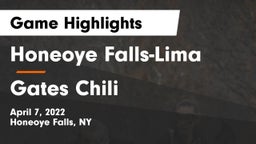 Honeoye Falls-Lima  vs Gates Chili  Game Highlights - April 7, 2022