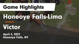 Honeoye Falls-Lima  vs Victor  Game Highlights - April 4, 2022