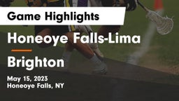 Honeoye Falls-Lima  vs Brighton  Game Highlights - May 15, 2023