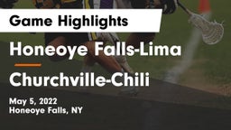 Honeoye Falls-Lima  vs Churchville-Chili  Game Highlights - May 5, 2022