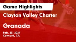 Clayton Valley Charter  vs Granada  Game Highlights - Feb. 23, 2024