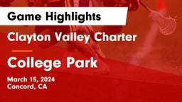 Clayton Valley Charter  vs College Park  Game Highlights - March 15, 2024
