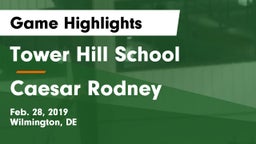 Tower Hill School vs Caesar Rodney  Game Highlights - Feb. 28, 2019