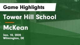 Tower Hill School vs McKean  Game Highlights - Jan. 10, 2020