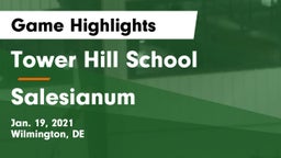 Tower Hill School vs Salesianum  Game Highlights - Jan. 19, 2021