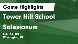Tower Hill School vs Salesianum  Game Highlights - Feb. 16, 2021