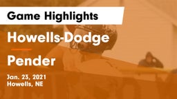 Howells-Dodge  vs Pender  Game Highlights - Jan. 23, 2021