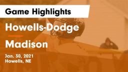 Howells-Dodge  vs Madison  Game Highlights - Jan. 30, 2021