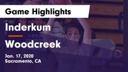 Inderkum  vs Woodcreek  Game Highlights - Jan. 17, 2020
