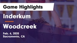Inderkum  vs Woodcreek  Game Highlights - Feb. 6, 2020