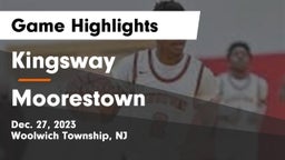 Kingsway  vs Moorestown  Game Highlights - Dec. 27, 2023