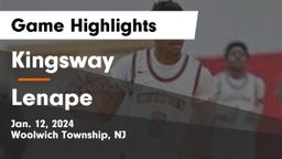 Kingsway  vs Lenape  Game Highlights - Jan. 12, 2024