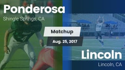 Matchup: Ponderosa High Schoo vs. Lincoln  2017