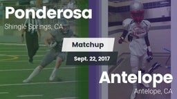 Matchup: Ponderosa High Schoo vs. Antelope  2017
