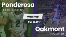 Matchup: Ponderosa High Schoo vs. Oakmont  2017