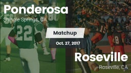 Matchup: Ponderosa High Schoo vs. Roseville  2017