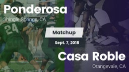 Matchup: Ponderosa High Schoo vs. Casa Roble 2018