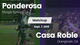 Matchup: Ponderosa High Schoo vs. Casa Roble 2018