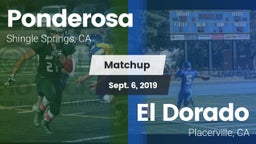 Matchup: Ponderosa High Schoo vs. El Dorado  2019