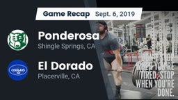 Recap: Ponderosa  vs. El Dorado  2019