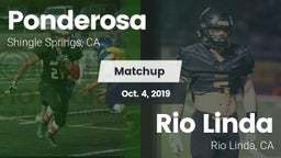 Matchup: Ponderosa High Schoo vs. Rio Linda  2019