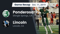 Recap: Ponderosa  vs. 	Lincoln  2019