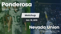Matchup: Ponderosa High Schoo vs. Nevada Union  2019